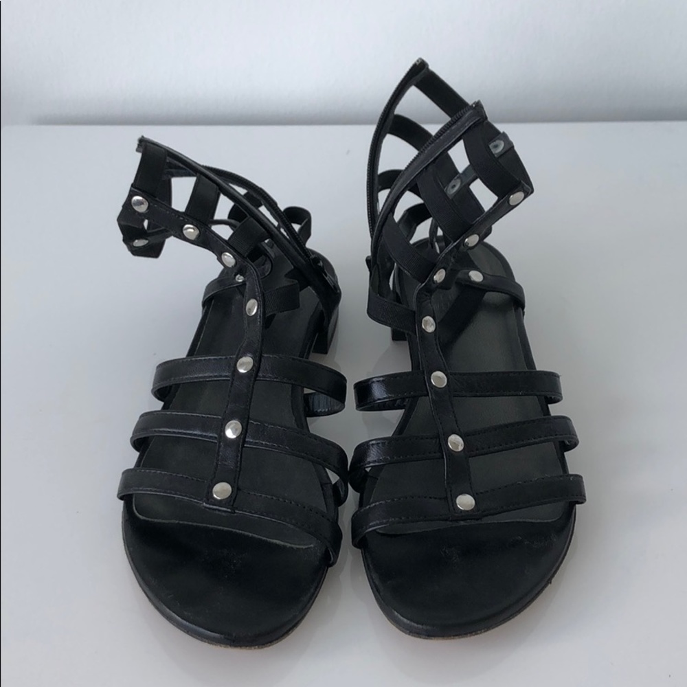 Stuart Wietzman gladiator Sandal w/ silver detail